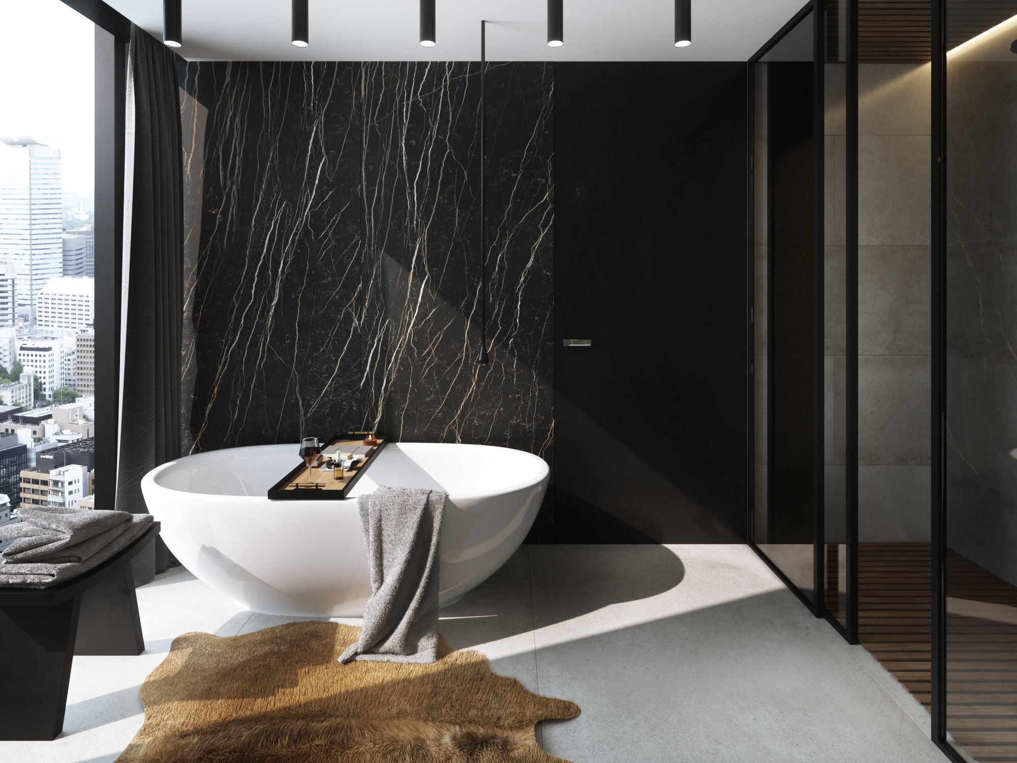 Bathroom Interior Scene for Cinema 4D and Octane Render 3D model_5