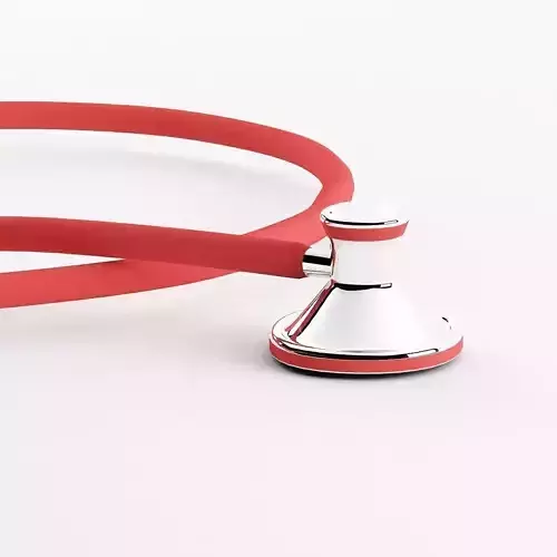 Stethoscope low poly 3d model medical