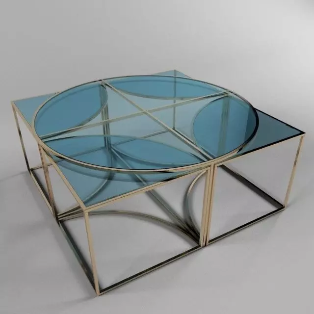 Modern center table 3D model_0