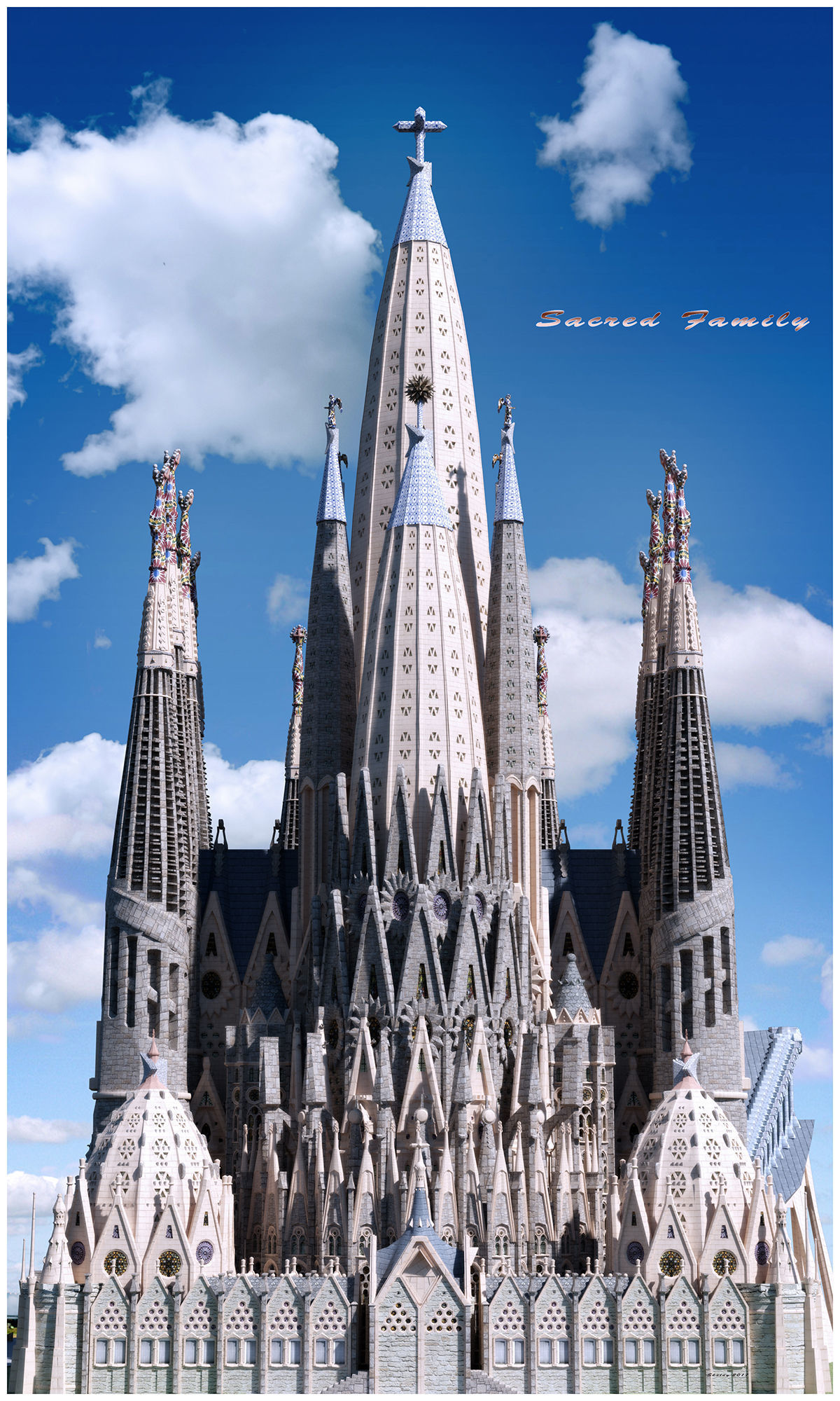 SacredFamily sagrada familia barcelona 3D model_3