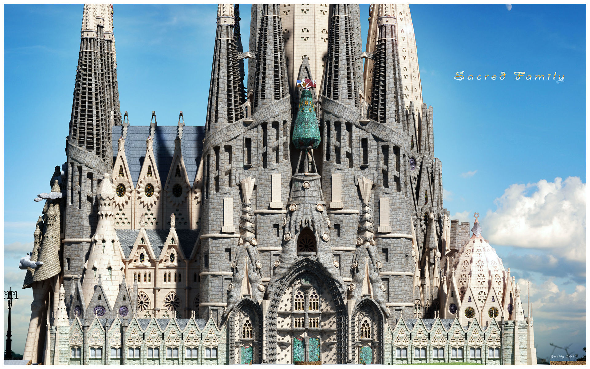 SacredFamily sagrada familia barcelona 3D model_1