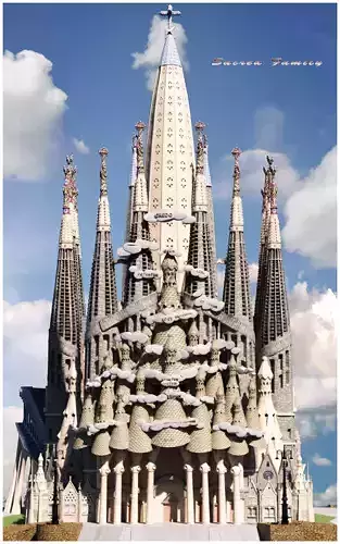 SacredFamily sagrada familia barcelona 3D model