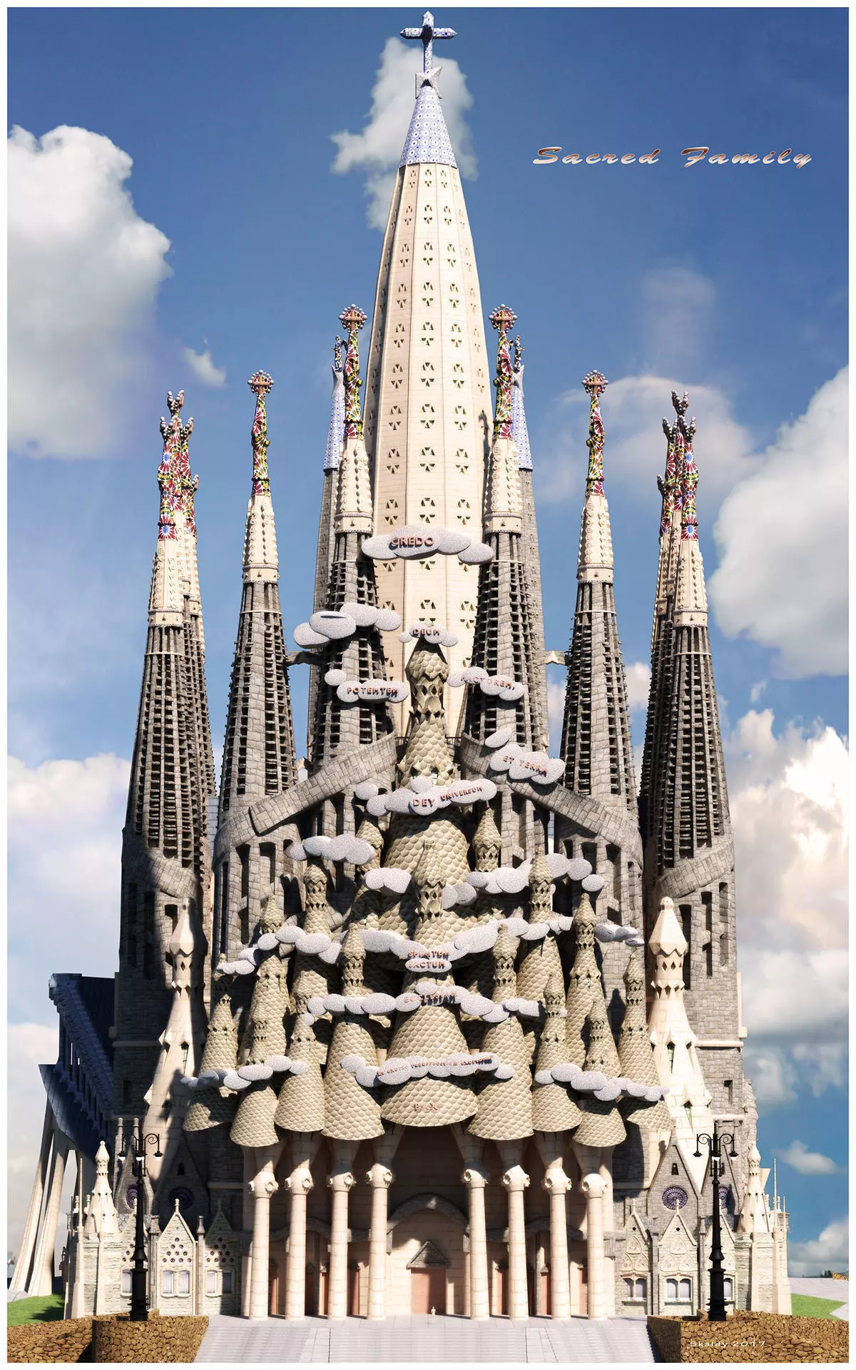 SacredFamily sagrada familia barcelona 3D model_0