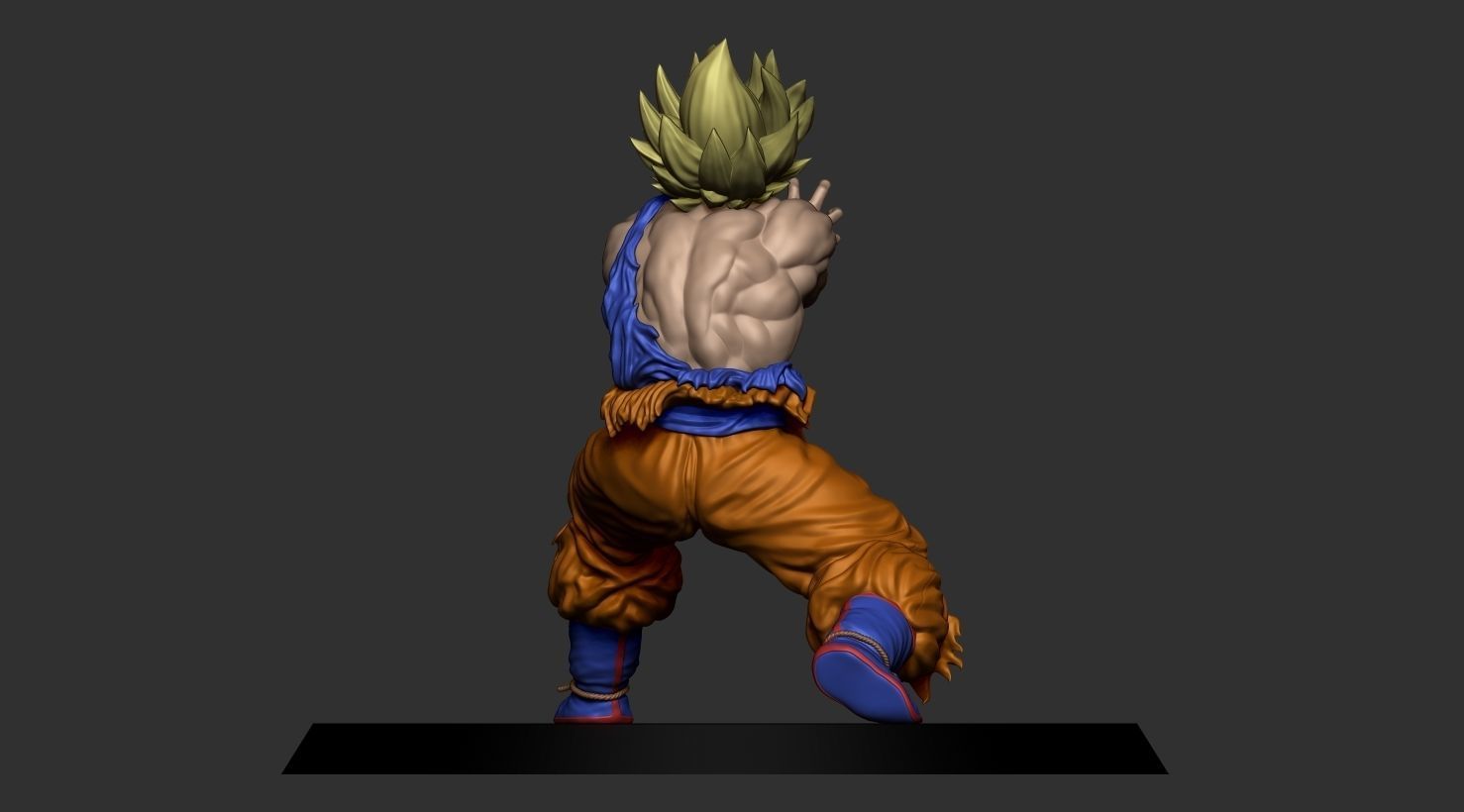 Goku 3D model dragon ball z figure 3D print model_5
