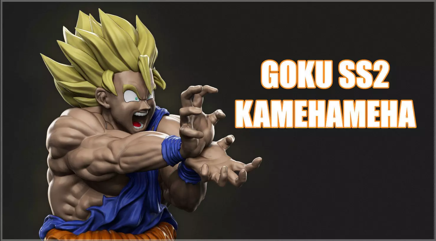 Goku 3D model dragon ball z figure 3D print model_0
