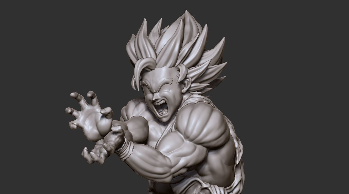 Goku 3D model dragon ball z figure 3D print model_11