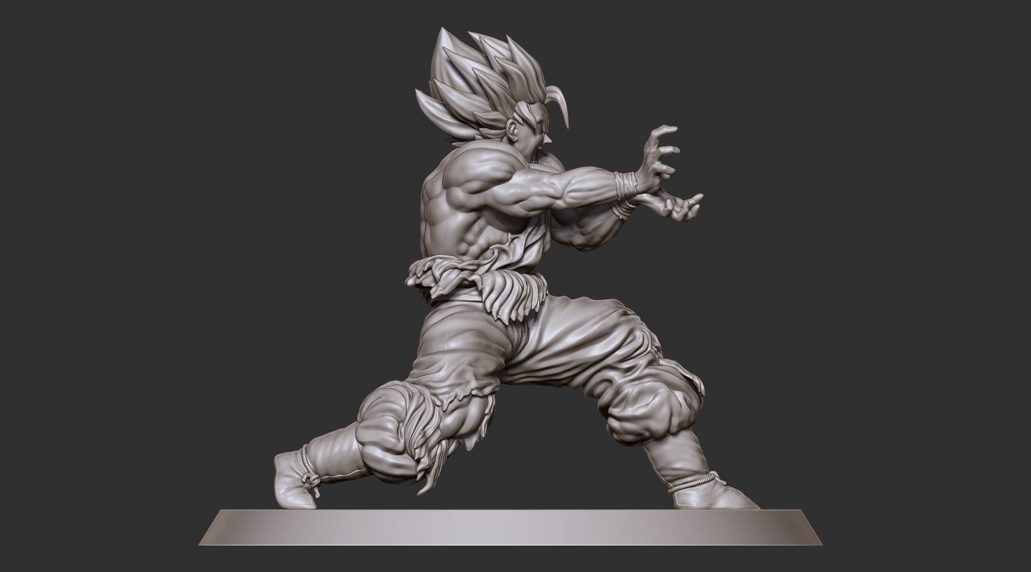Goku 3D model dragon ball z figure 3D print model_6