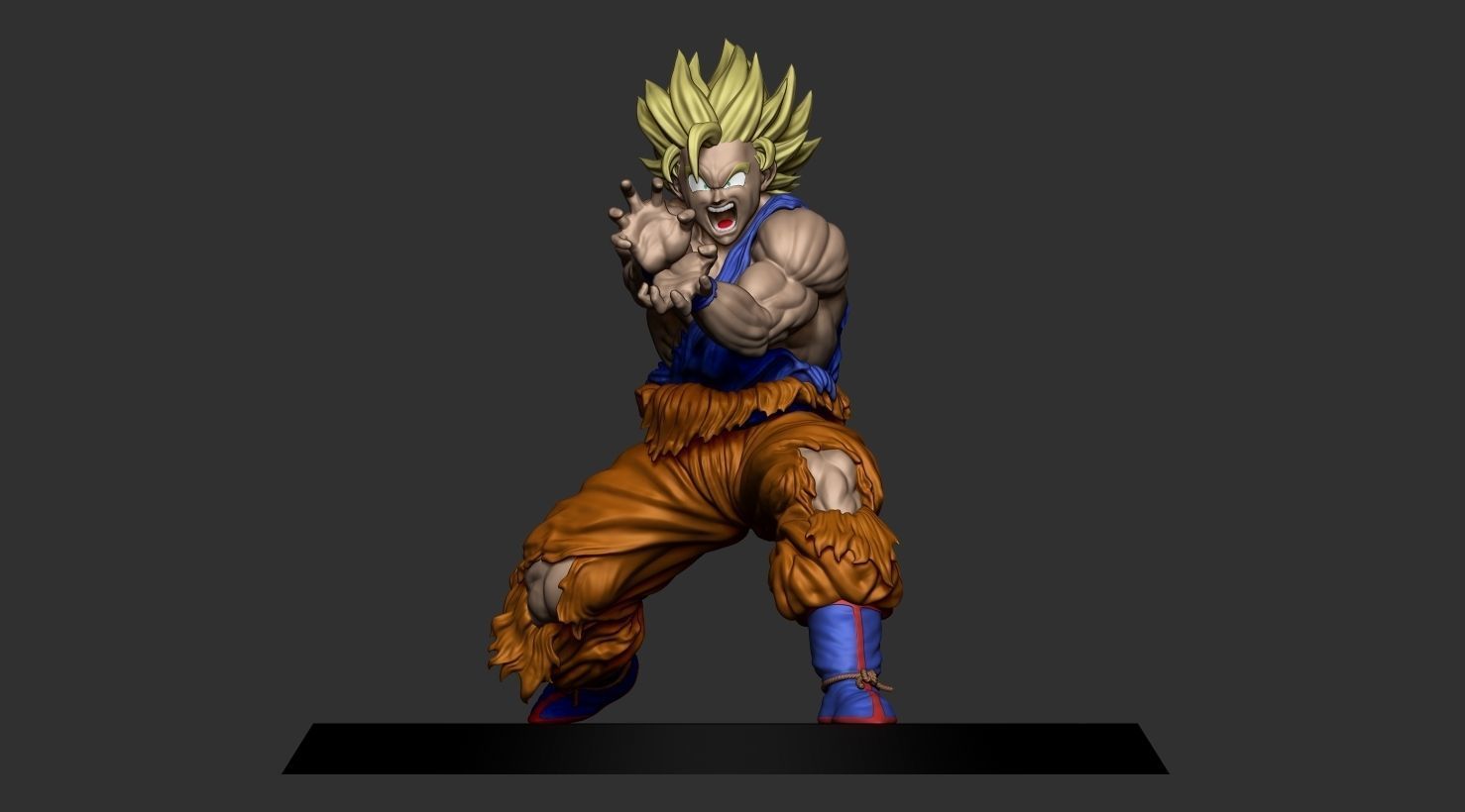 Goku 3D model dragon ball z figure 3D print model_3