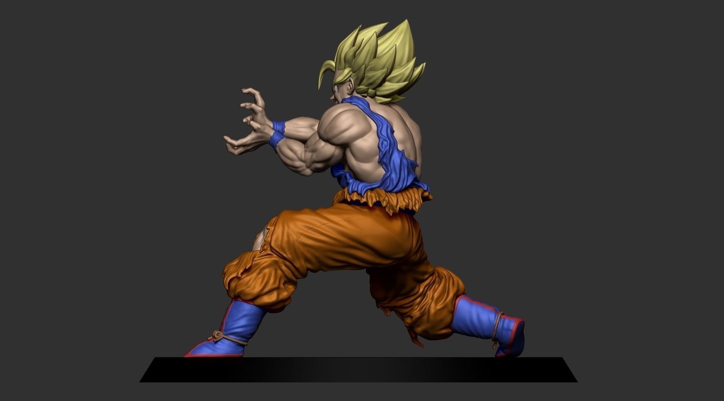 Goku 3D model dragon ball z figure 3D print model_4