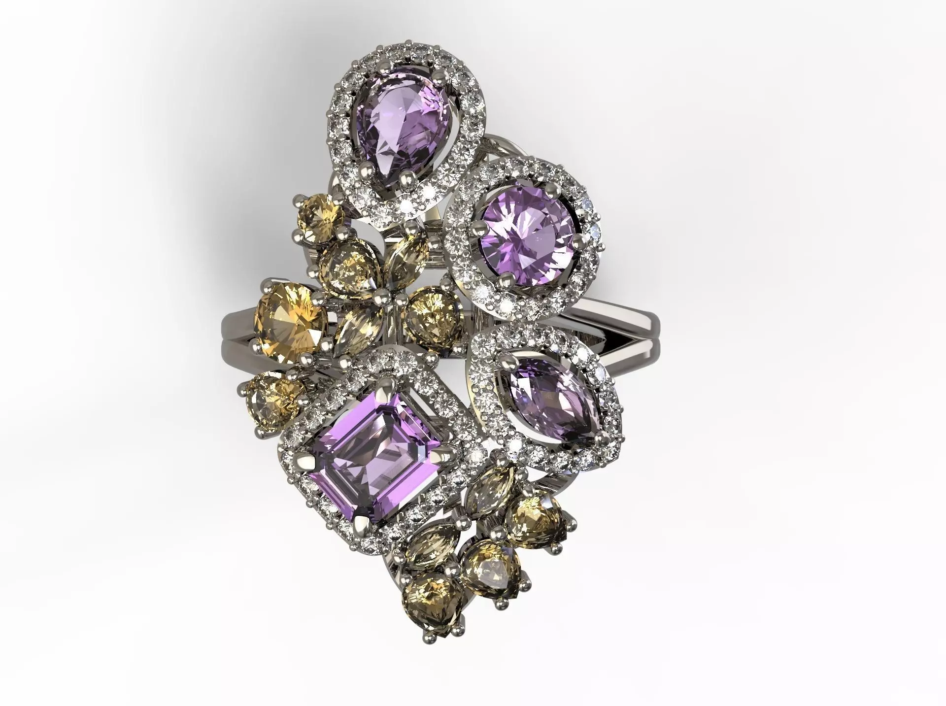 Jewelry printable ring 3D print model