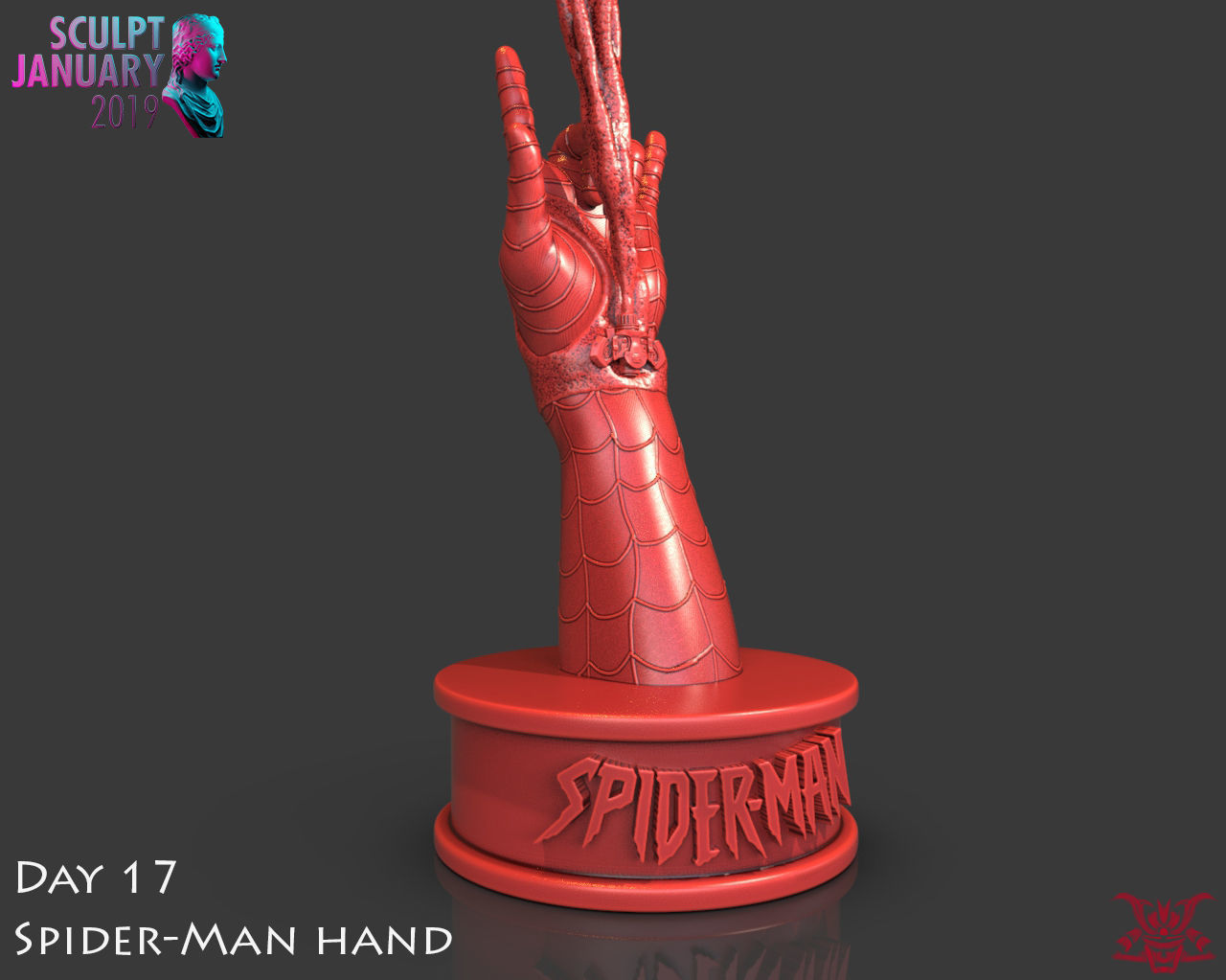 Spider-Man Hand Timelapse and Model 3D print model_8