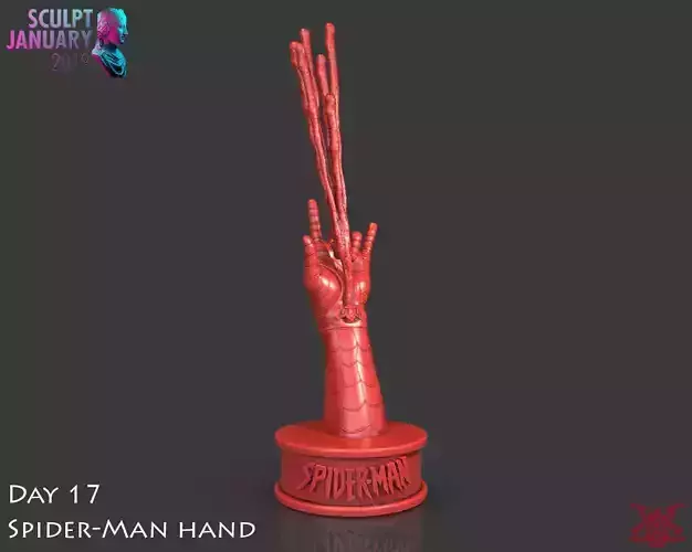 Spider-Man Hand Timelapse and Model