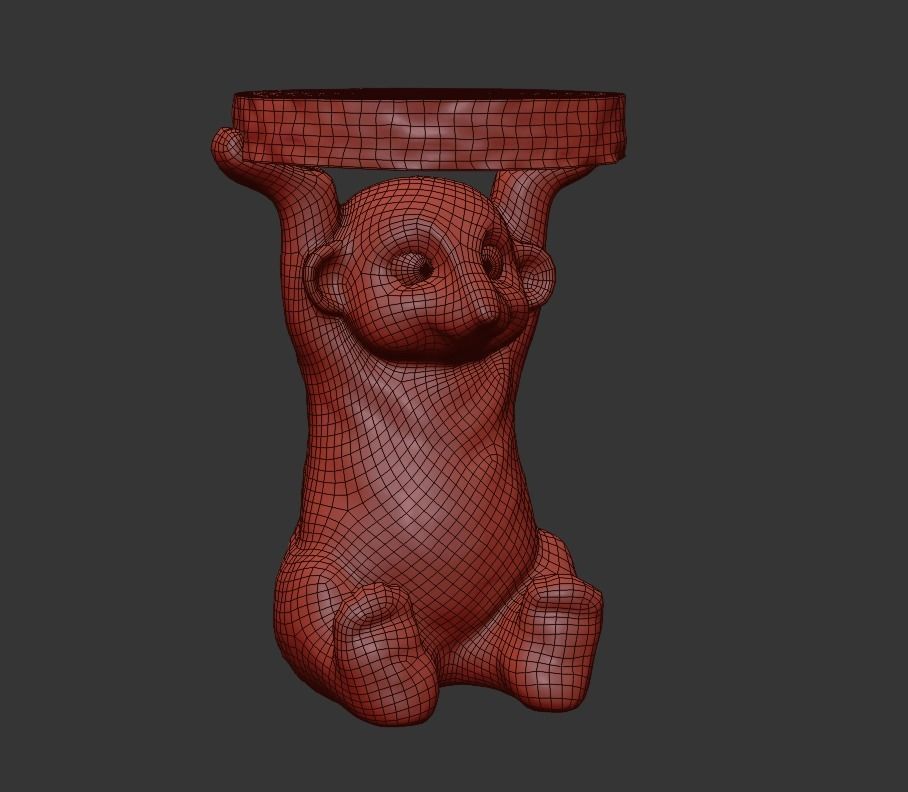 Side Table Animal Mini Mongoose  3D model_6