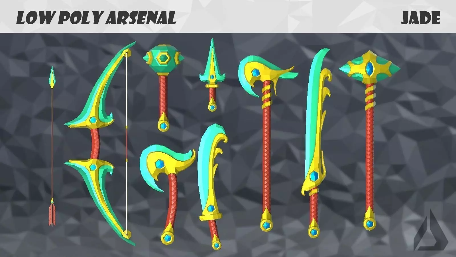 Low Poly Arsenal - Jade Low-poly 3D model_0