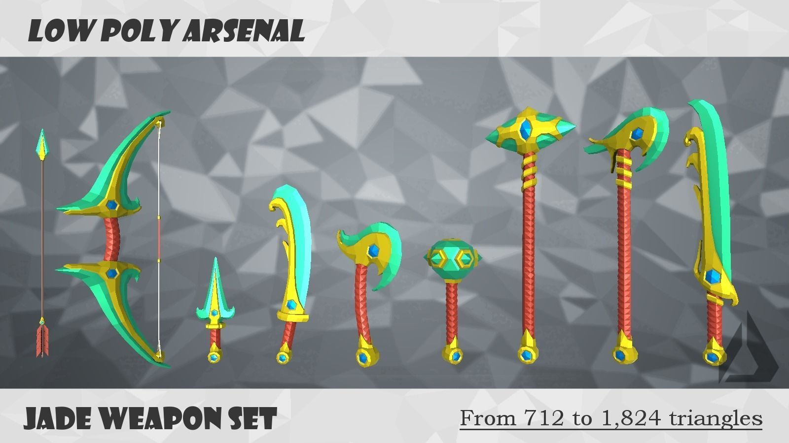Low Poly Arsenal - Jade Low-poly 3D model_2