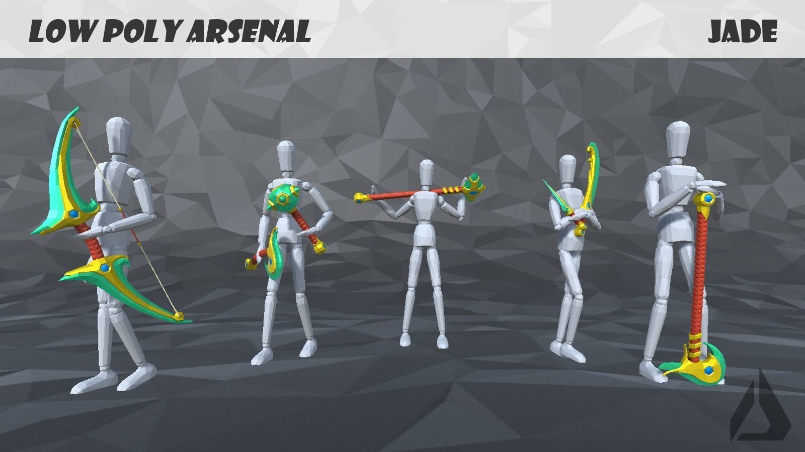 Low Poly Arsenal - Jade Low-poly 3D model_3