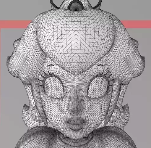 Princess Peach - HI RES 3D PRINT FILE 3D Printing 3D print model