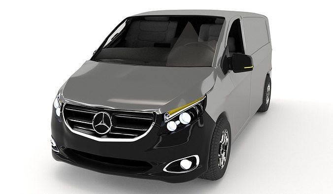 Mercedes-Benz Vito Low-poly 3D model