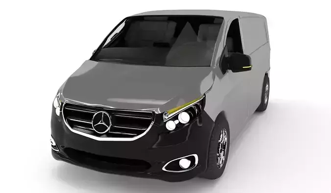 Mercedes-Benz Vito Low-poly 3D model