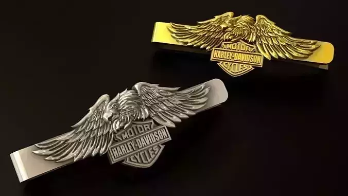 Harley Davidson Eagle tie clip 