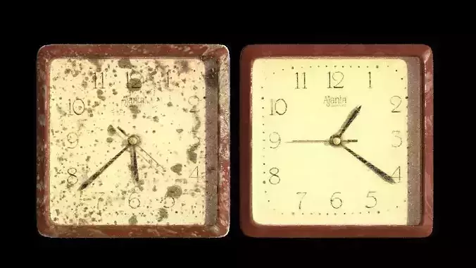 Clock two old clocks