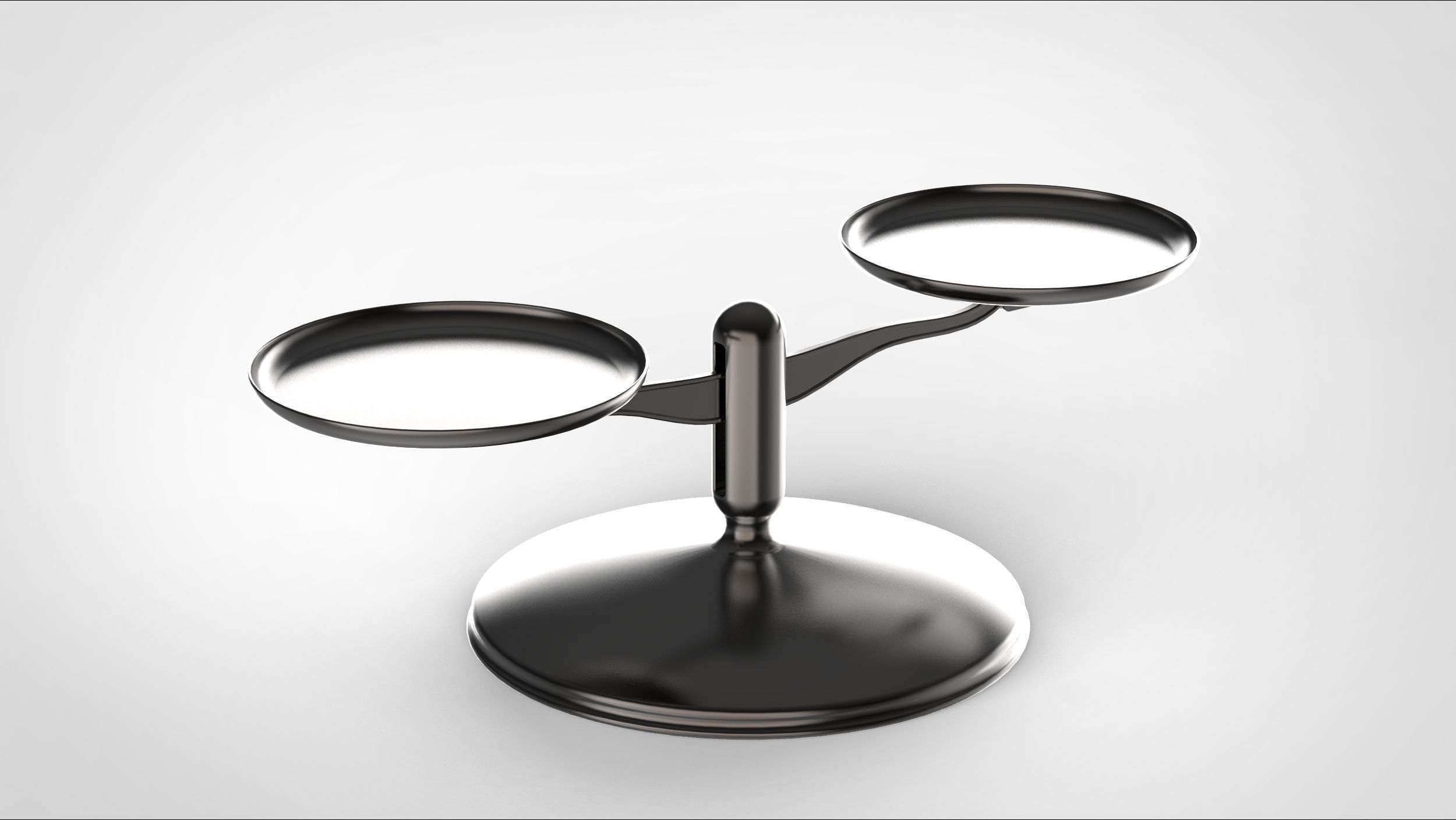 balance two metal scales 3D model_3