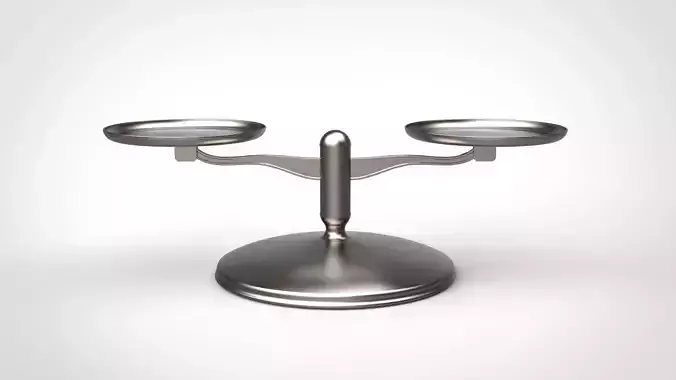 balance two metal scales