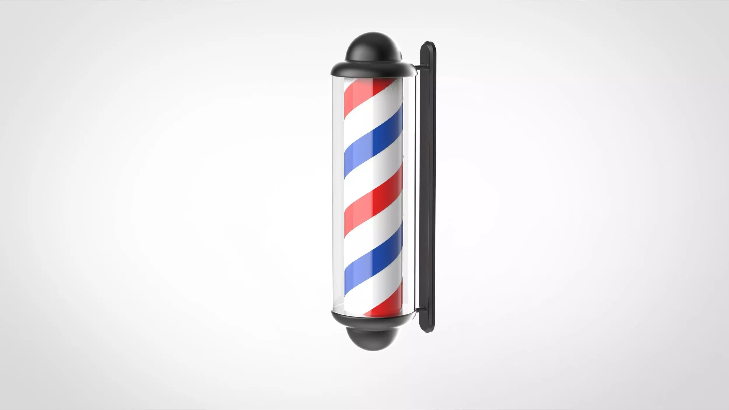 barber sign on the wall 3D model_0