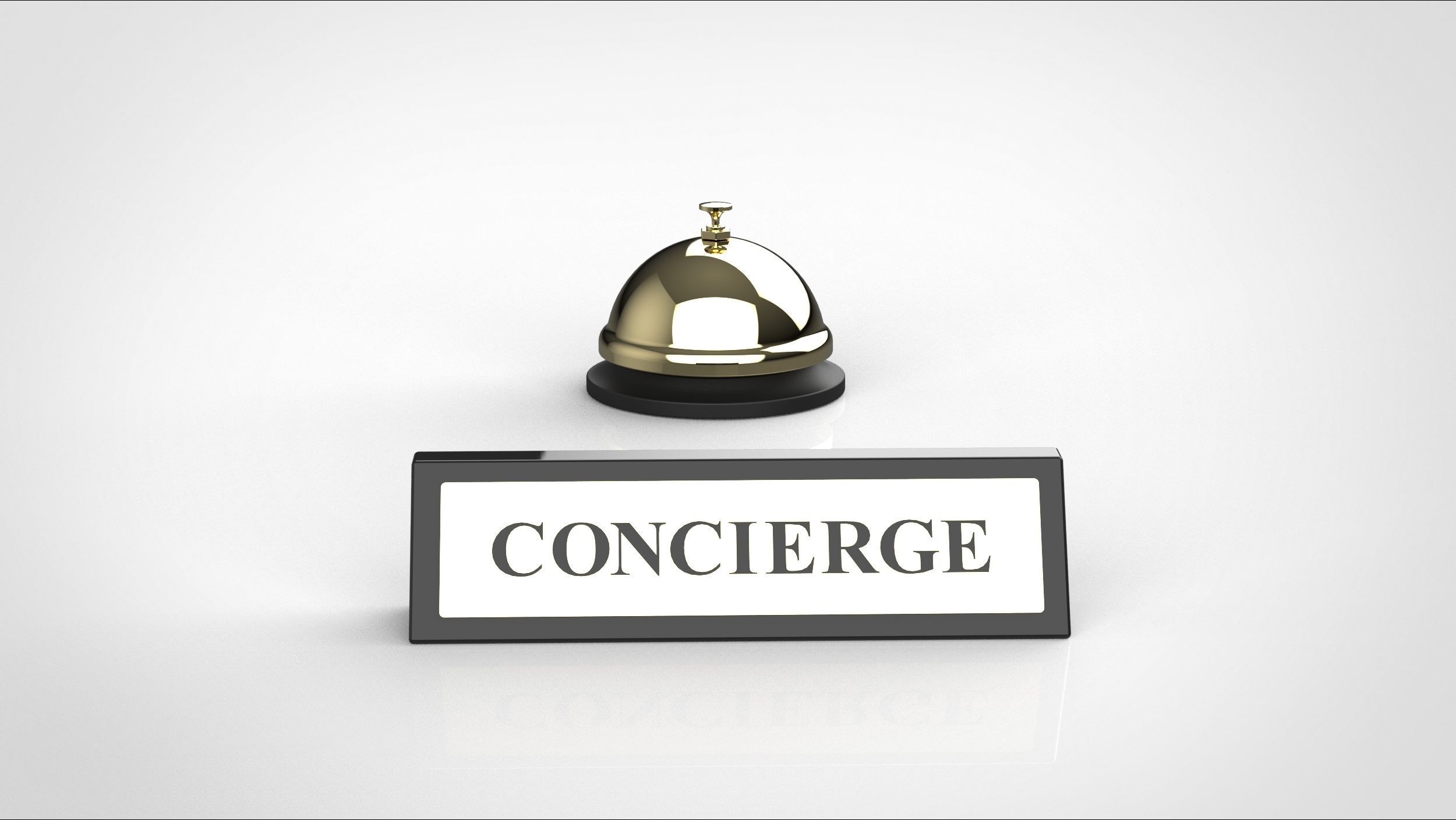 bell and concierge 3D model_2