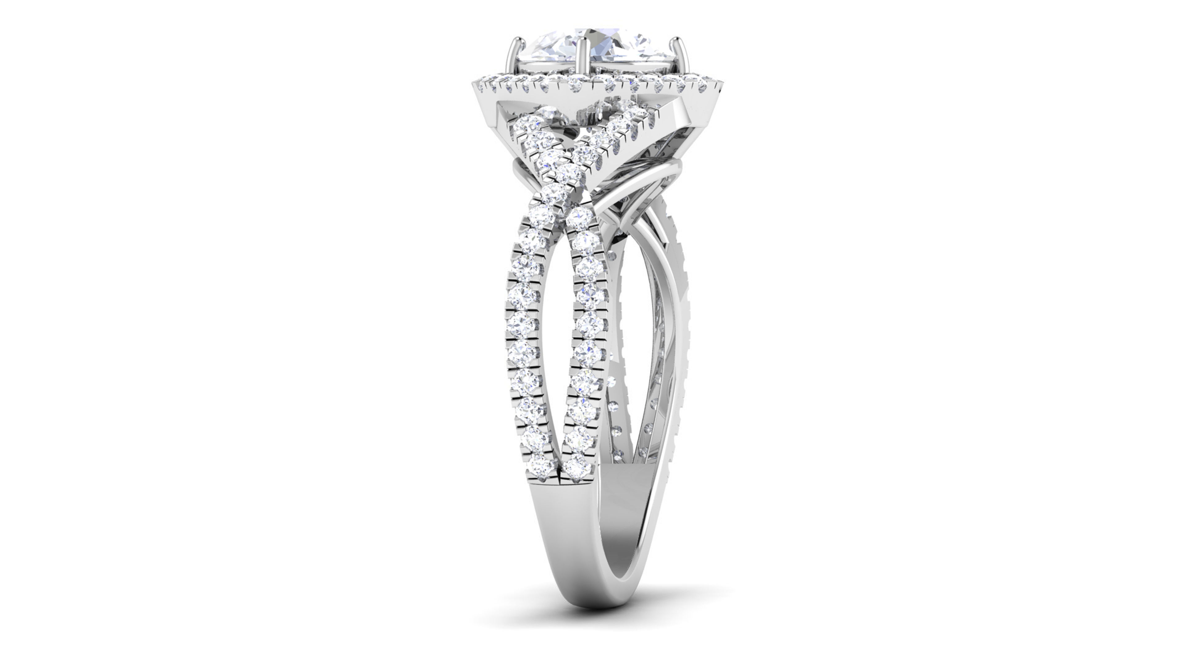 Solitaire ring 3dm stl render detail 3D print model 3D print model_2