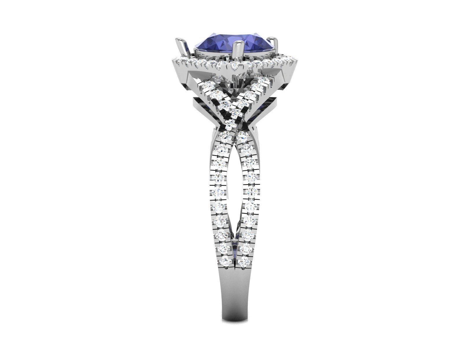 Solitaire ring 3dm stl render detail 3D print model 3D print model_8