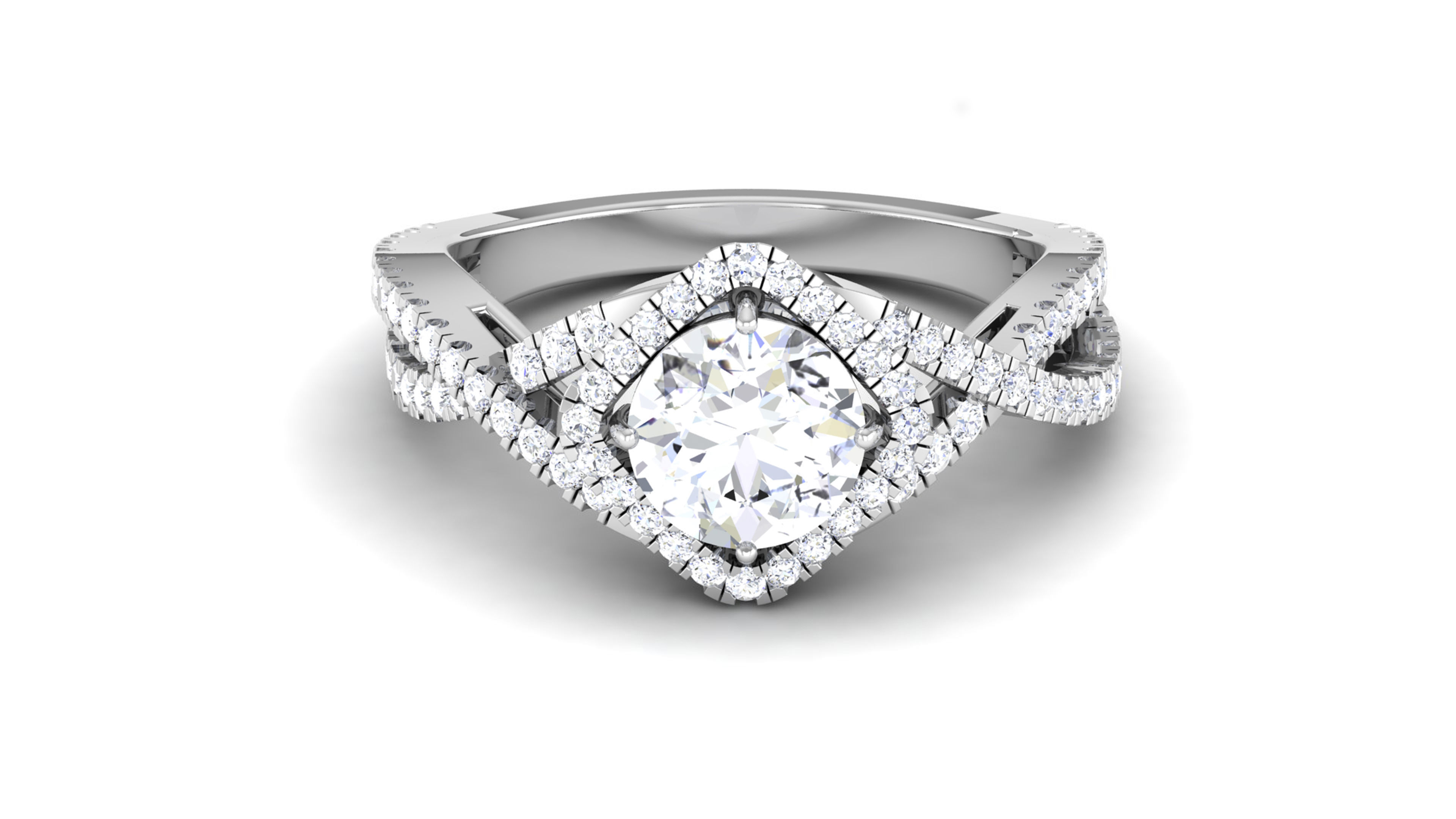 Solitaire ring 3dm stl render detail 3D print model 3D print model_3