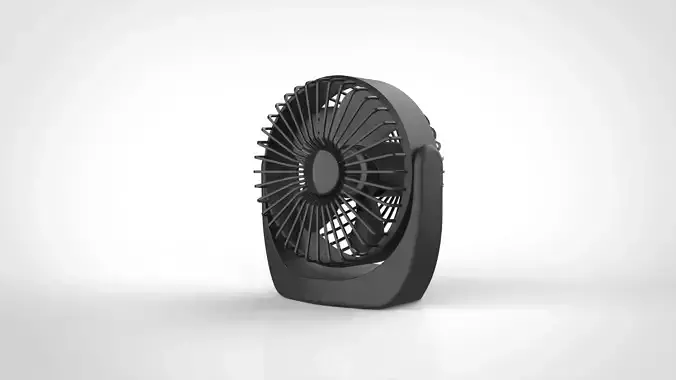 circulator portable fan with remote control 3D model