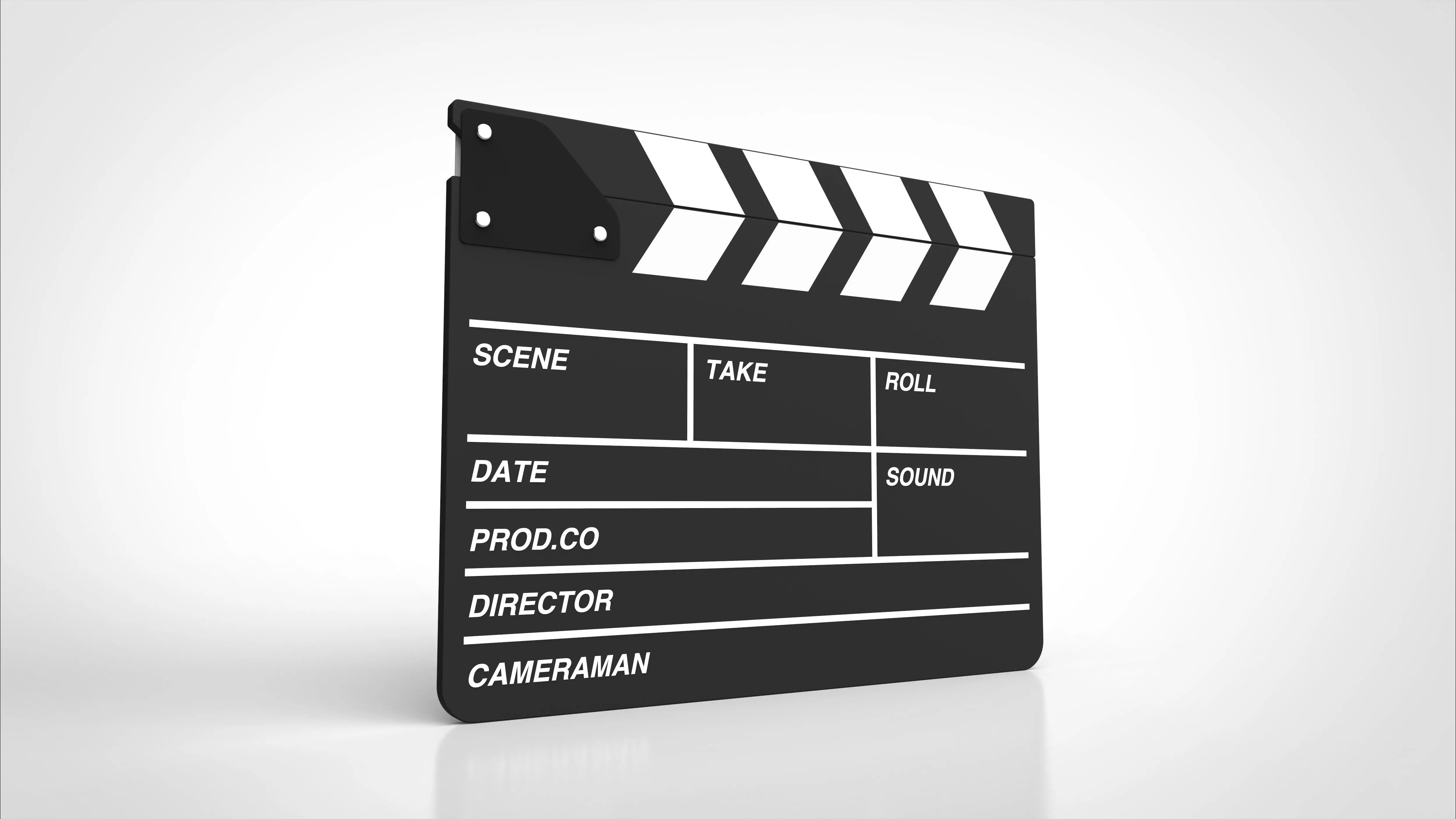 clapper board 3D model_0