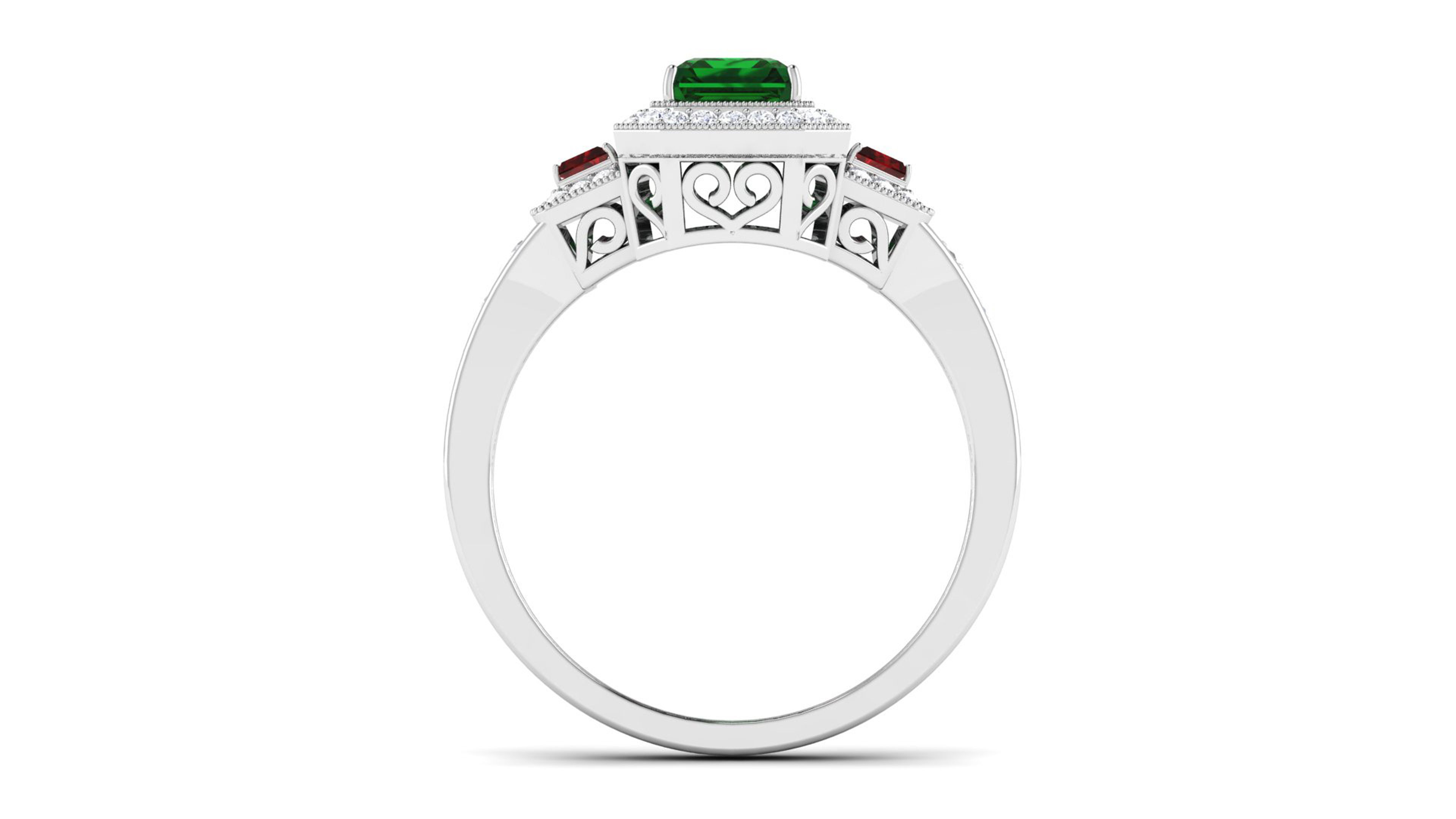 Solitaire ring 3dm stl render detail 3D print model 3D print model_1