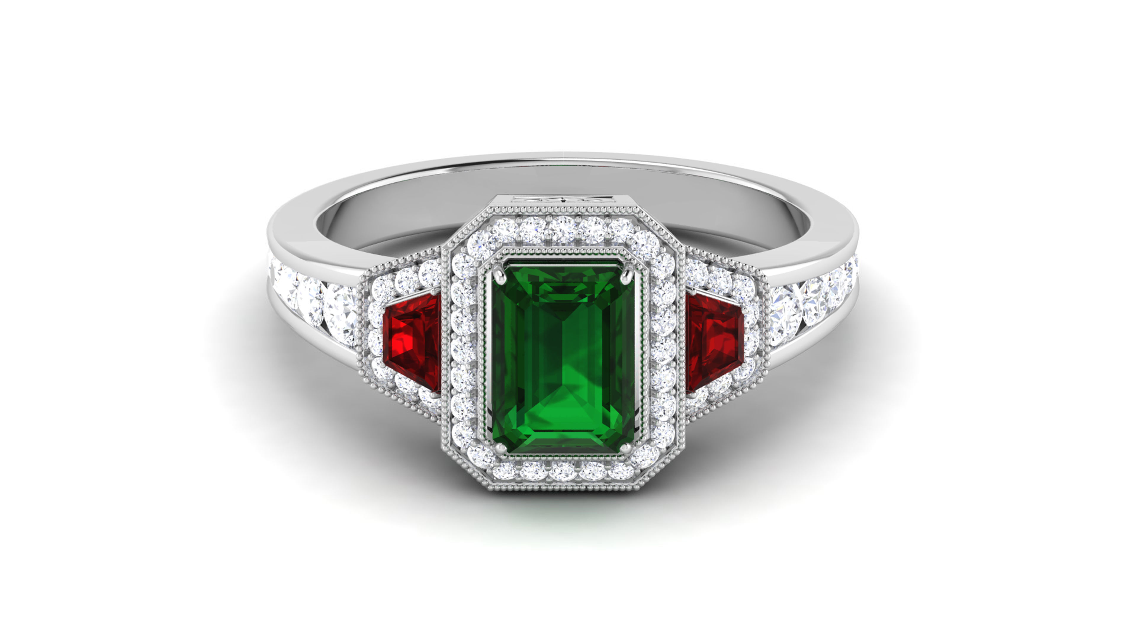 Solitaire ring 3dm stl render detail 3D print model 3D print model_4