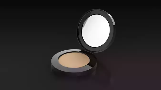 cosmetic container and mirror