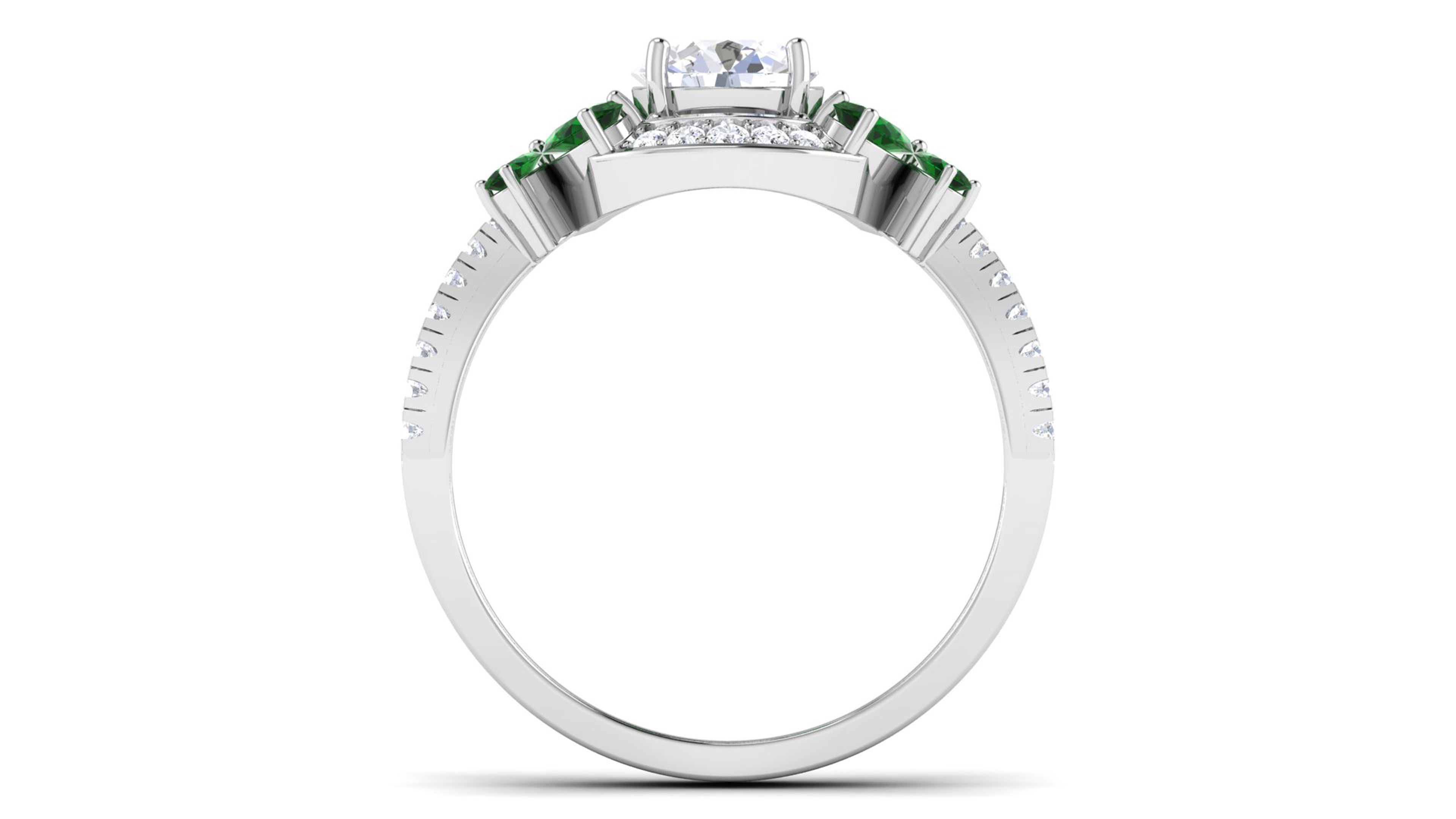 Solitaire ring 3dm stl render detail 3D print model 3D print model_1