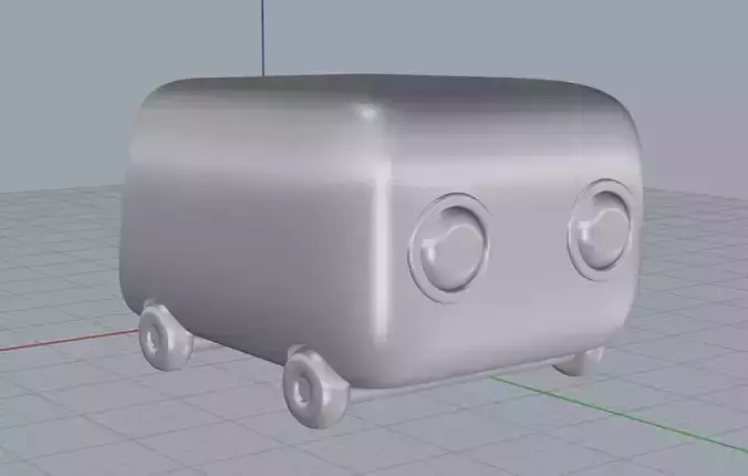 Delivery robot 3D model