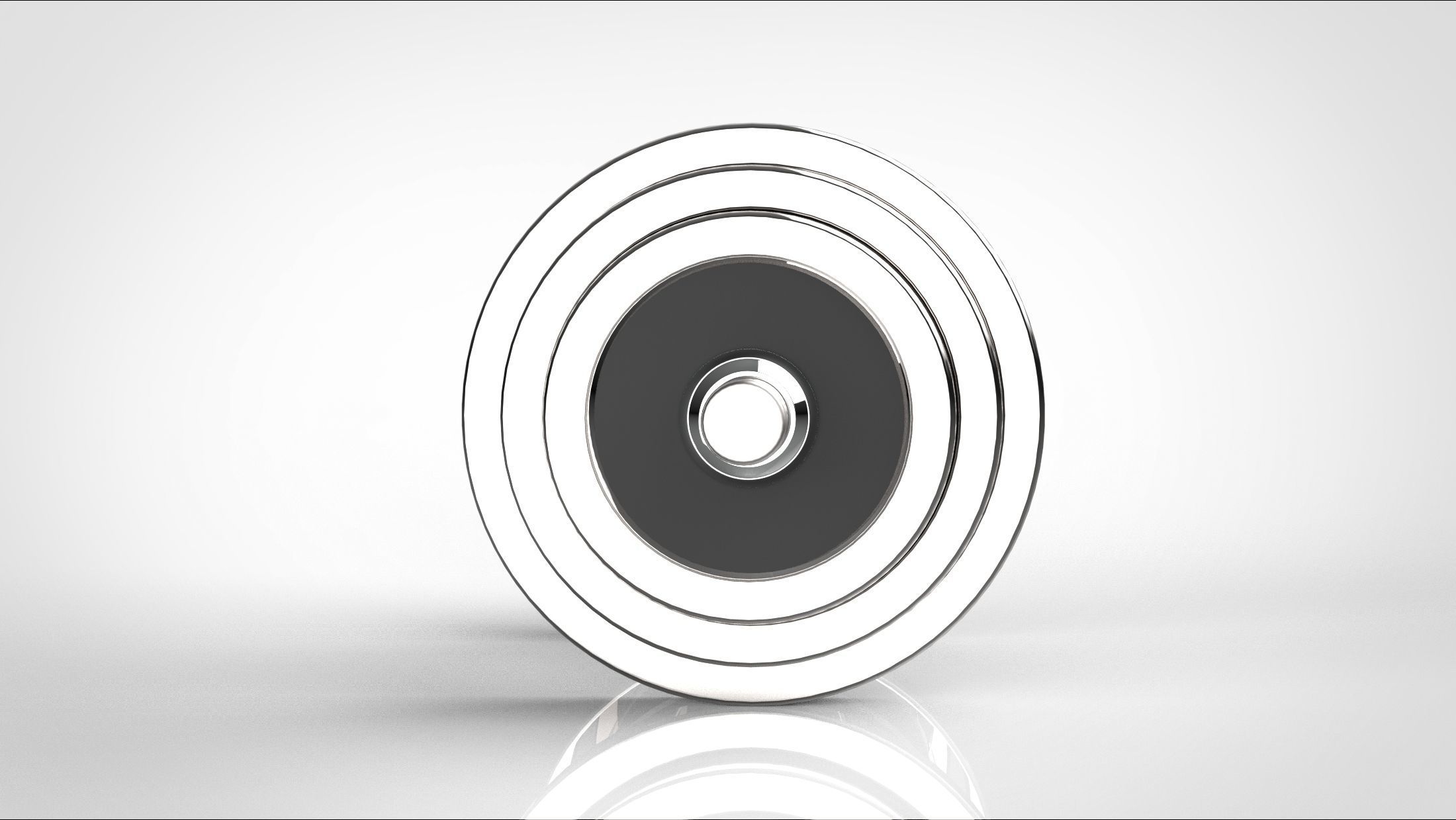 dumbbell pair of dumbbells 3D model_3