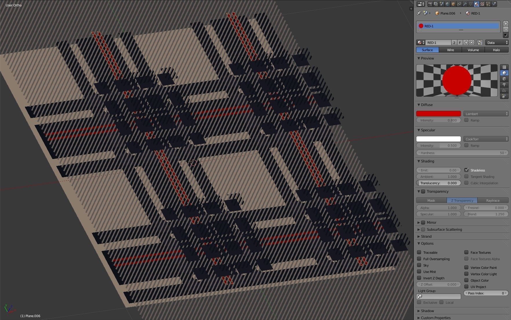 Leather and Fabric Purse 3D model_19