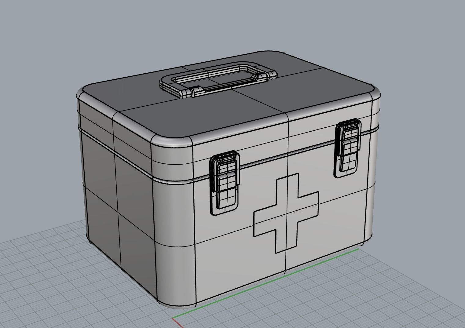 First aid kit 3D model_6