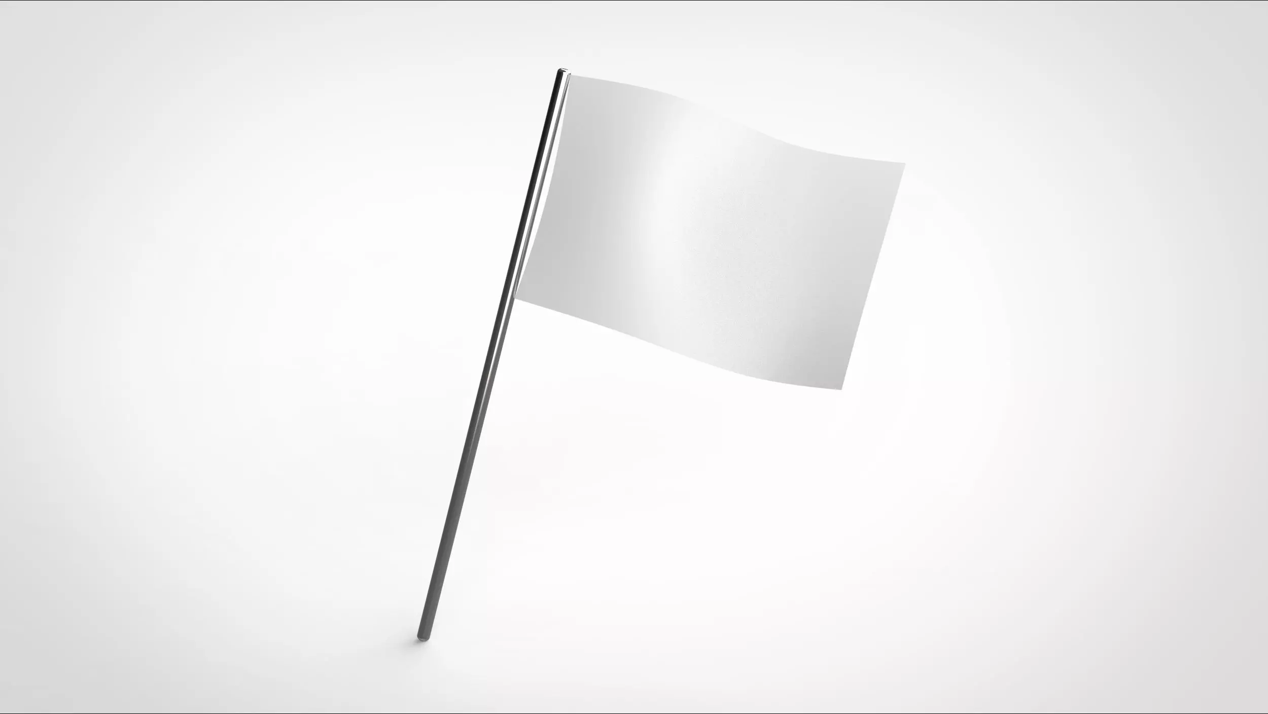 white flag 3D model