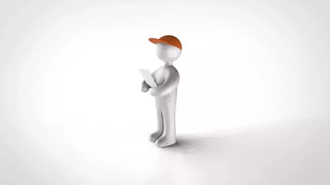 inspector man holding document