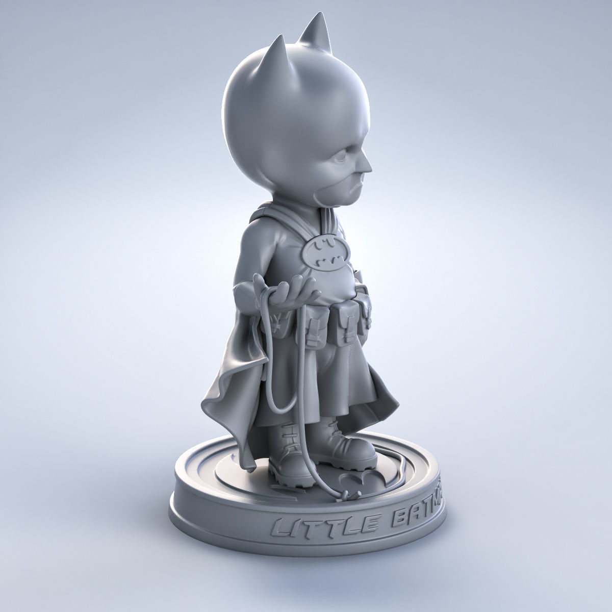 Little Batman 3D print model_3