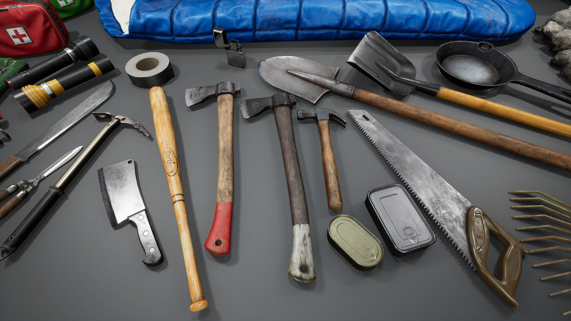 Survival Items V2 UE4 Low-poly 3D model_4