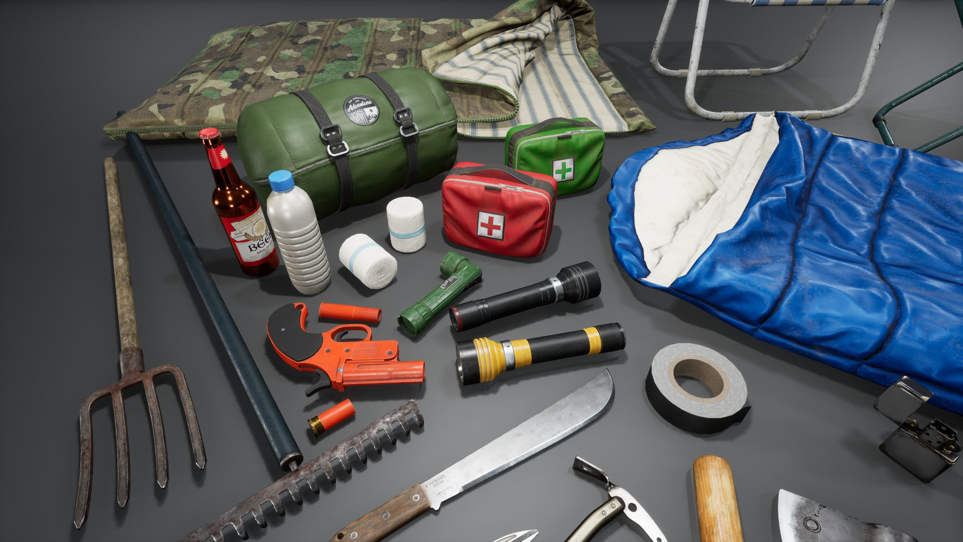 Survival Items V2 UE4 Low-poly 3D model_1