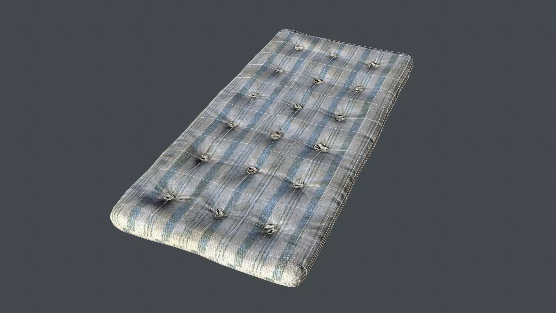 Mattress Old Low-poly 3D model_1