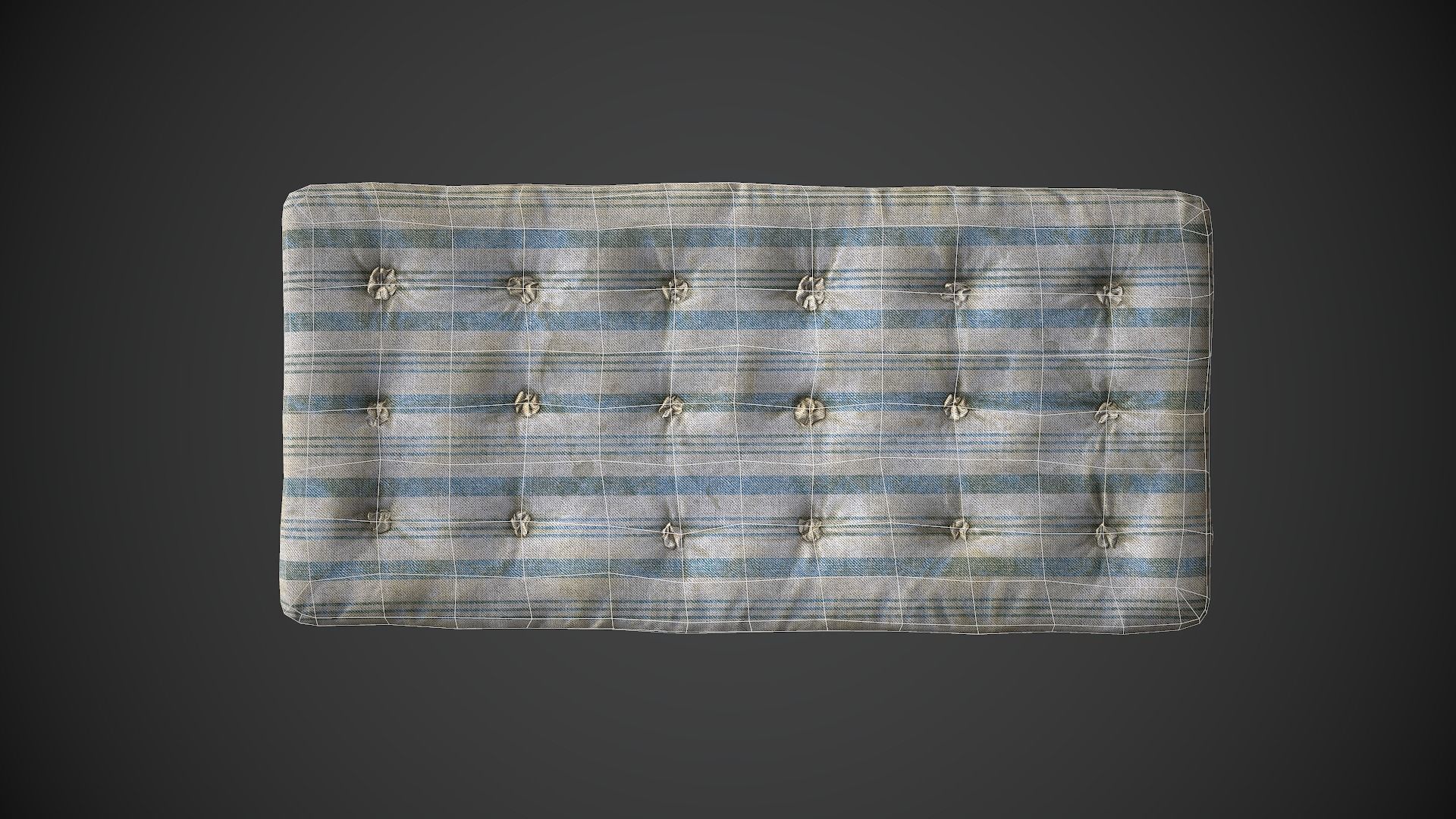 Mattress Old Low-poly 3D model_8
