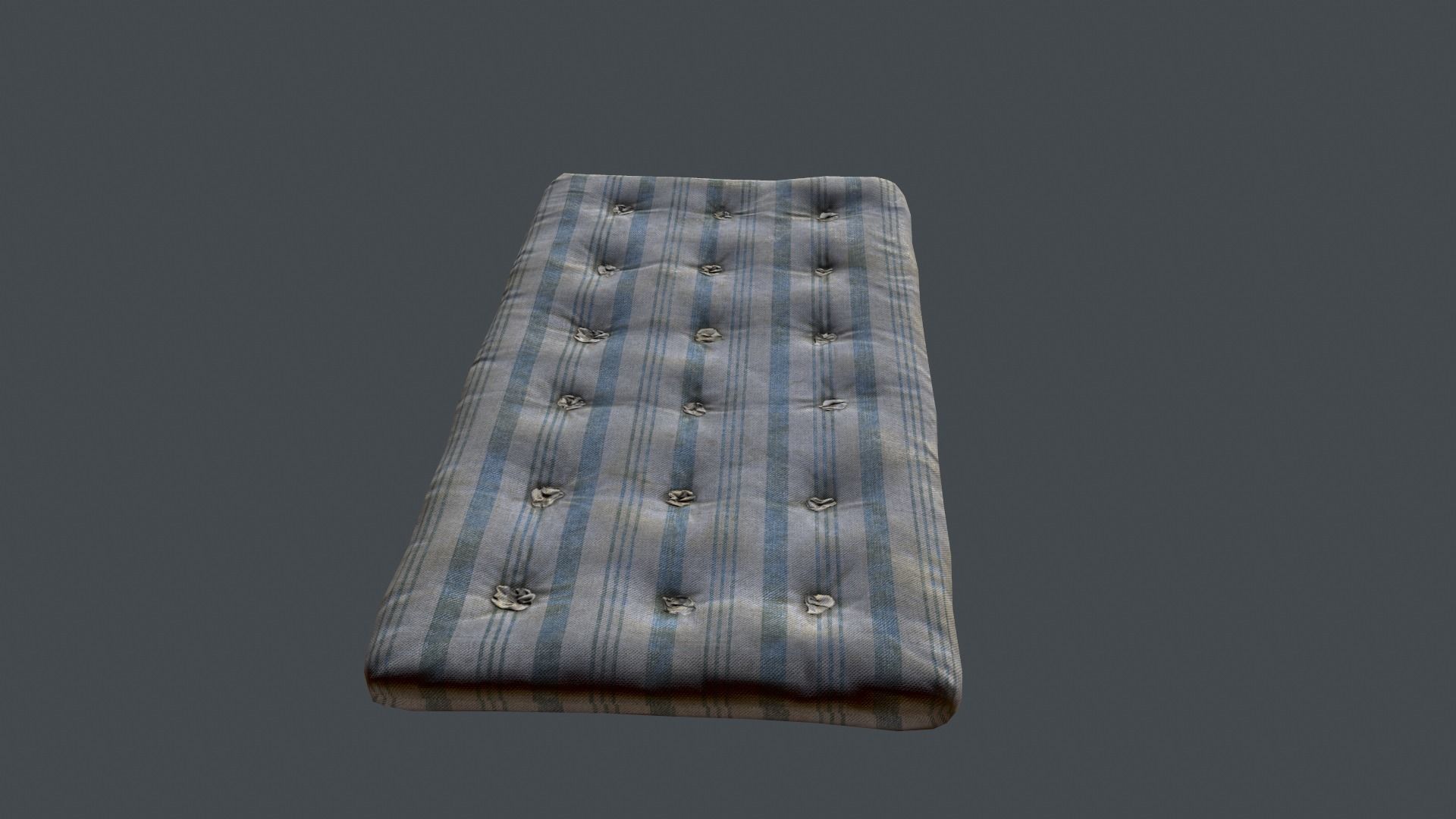 Mattress Old Low-poly 3D model_5